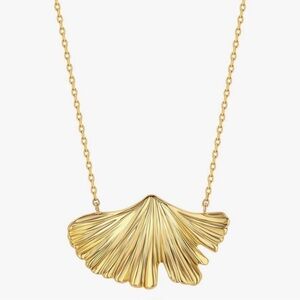 New! Gold Leaf Pendant Necklace